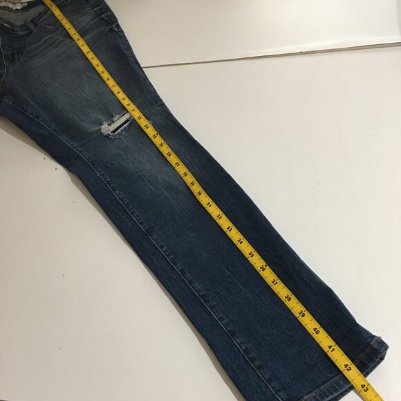 Torrid Denim Boyfriend Womens Jeans size 12R Blue Distressed Medium Wash - Picture 10 of 10